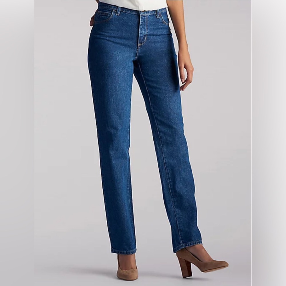LEE NWT Women’s Relaxed Fit Straight Leg Jeans Size 13M (30-31) 10/12 100% Denim